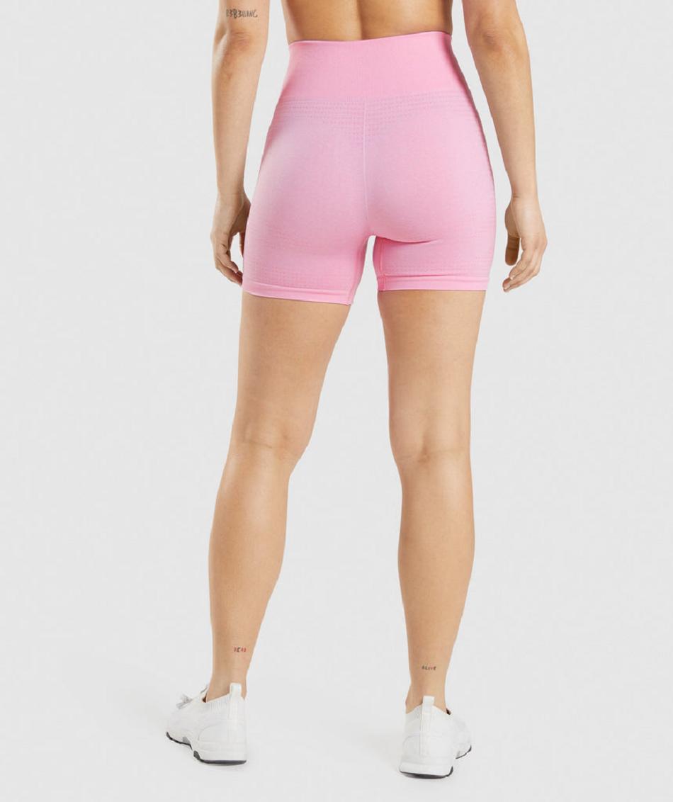 Gymshark Vital Seamless 2.0 Ženske Kratke Hlače Roze | HR 3917TCE